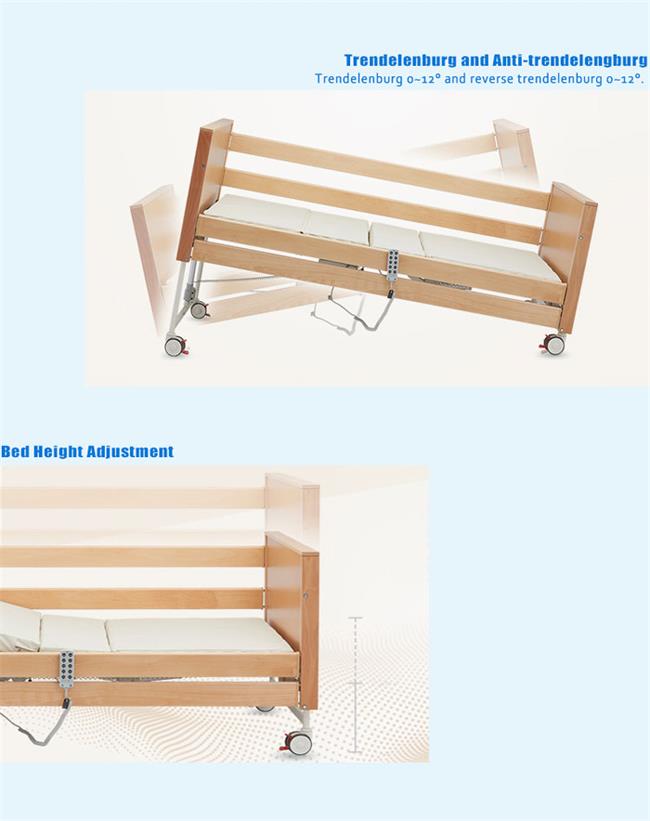 Drehen drehendes Krankenhaus-Bett der häuslichen Pflege seitliche