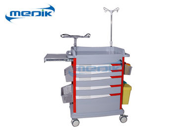 ABS medizinische Abbruchs-Wagen-Krankenhaus-Notlaufkatze mit fünf bunten Fächern