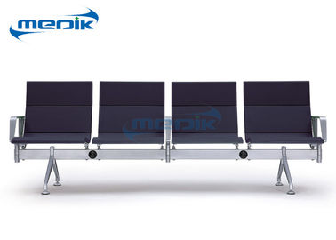4 Sitzer-Krankenhaus-Möbel-Stühle walzen Stahlrahmen für Klinik kalt
