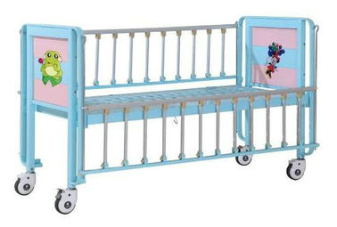 Kindergeduldiges Bett, pädiatrisches Bett mit emaillierten Stahlbügel-Schienen