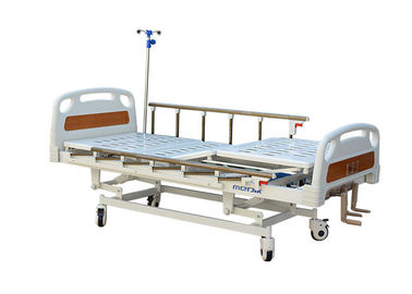 Bewegliches manuelles Krankenhaus-Bett für allgemeinen Bezirk, Aluminiumlegierungs-Seitenschienen