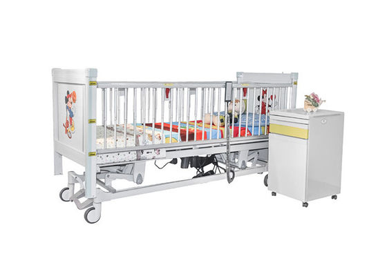 Fünf Funktions-elektrische pädiatrische Krankenhaus-Betten mit teleskopischen Aluminiumlegierungs-Seitenschienen