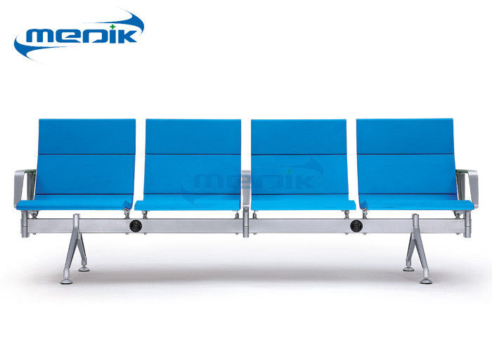 4 Sitzer-Krankenhaus-Möbel-Stühle walzen Stahlrahmen für Klinik kalt
