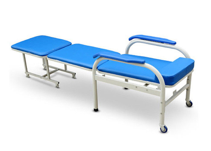 Medizinisches faltendes begleitendes Bett mit Stuhl für Krankenhauspatient-Raum