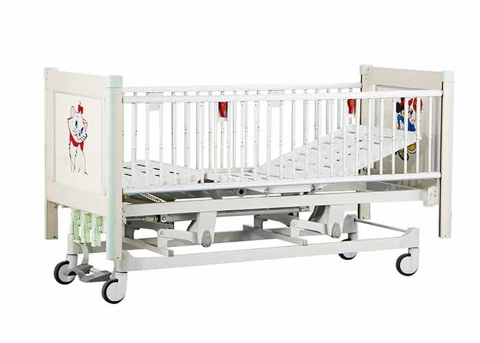 Pädiatrische Krankenhaus-Stahlbetten mit Aluminiumlegierungs-Seitenschienen in voller Länge