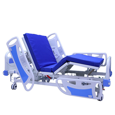 Der Edelstahl-manuelles faltbares ICU Krankenhaus-Bett der mehrfunktionalen justierbaren medizinischen Ausrüstung 3 Kurbel-