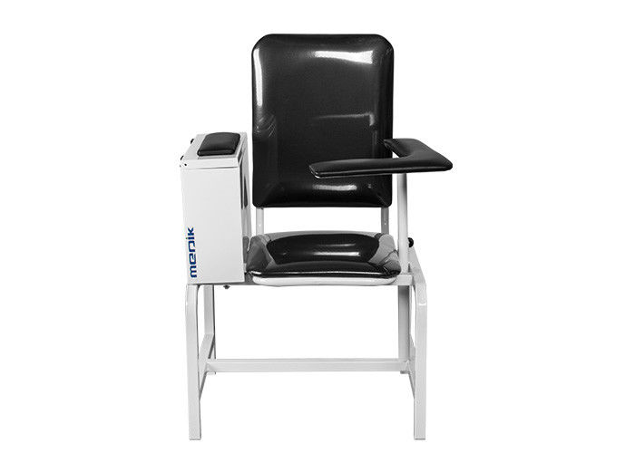Schwarzer manueller Blutspend-Stuhl mit justierbarer Armlehne und Kabinett