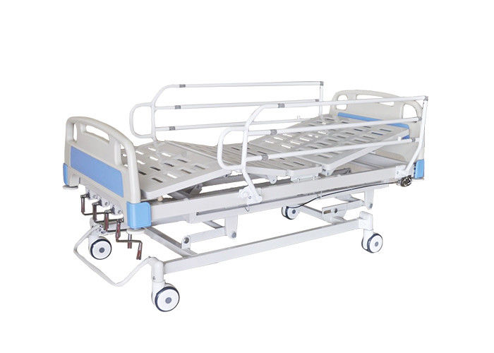 Höhe justierbarer halb Fowler-manuelles Krankenhaus-Bett für Bezirk mit ABS Plattform