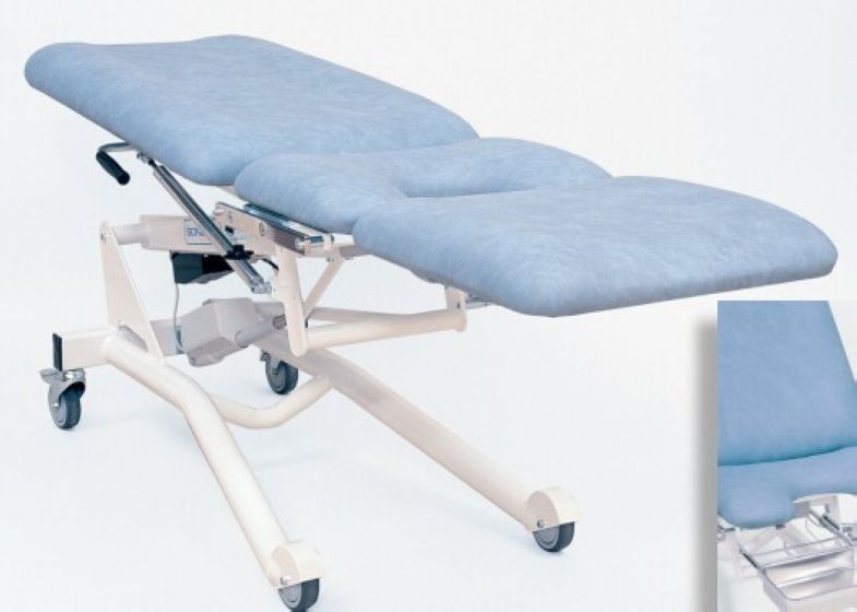 Elektrische Geburts- Tabellen-blauer Gynäkologie-Stuhl für gynäkologische Prüfung
