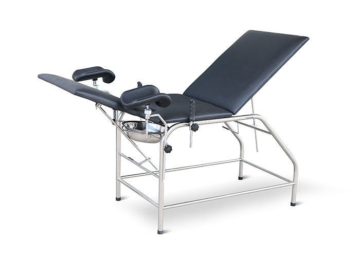 Geburtshilfe-elektrischer gynäkologischer Stuhl mit Seitenschienen-Kopflehnen-Polyurethan-Matratze